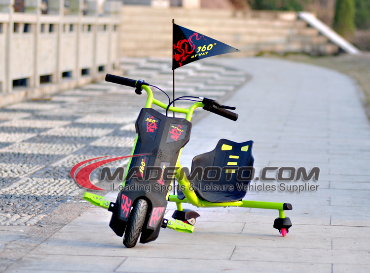 250W 36V Lithium Battery Kids 3 wheel Electric Drift Trike Sliding Tricycle